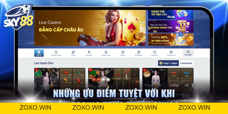 Casino Trực Tuyến SKY88 - Đẳng Cấp Thượng Lưu Số 1 Châu Á