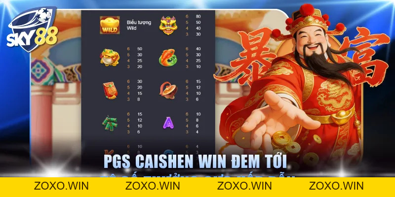 PGS Caishen Win SKY88 - Slot Phát Tài Với 32.400 Payline